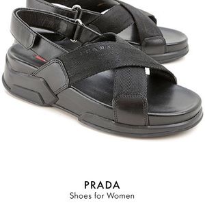 Prada Chunky Velcro Sandal
